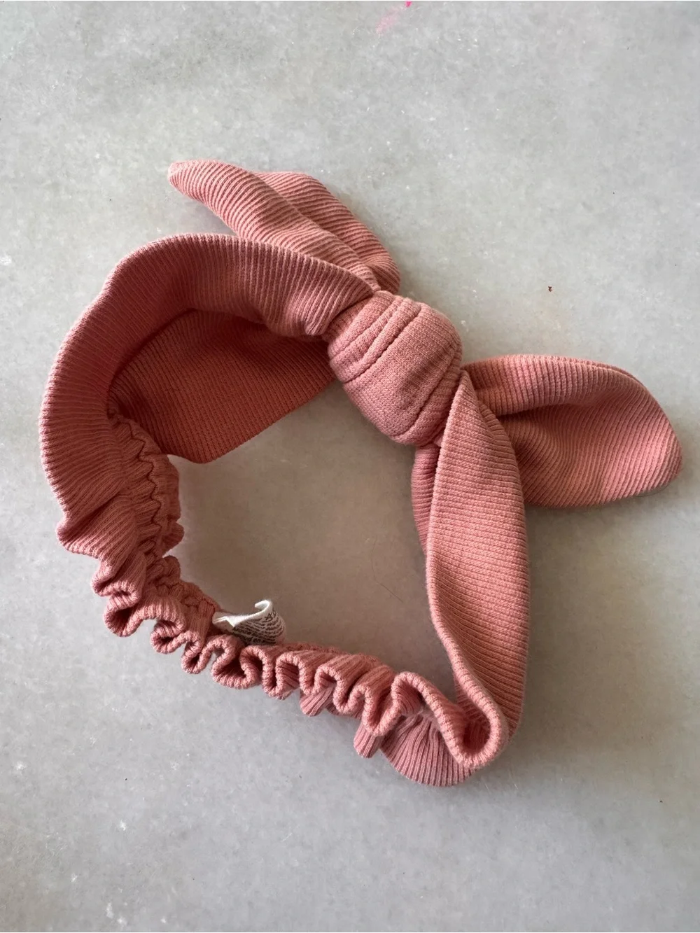 kate quinn Ribbed Knot Headband - Dusty Rose
